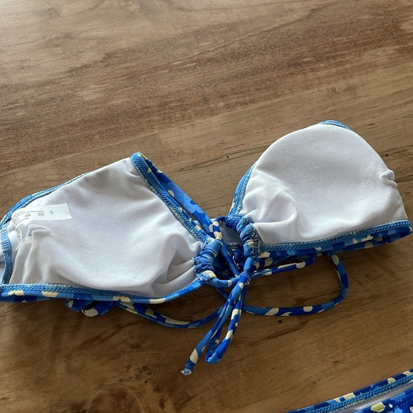 NWT SHEIN Floral Tie Front Bikini Small - Picture 7 of 8